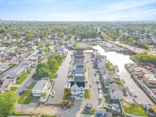 bird's eye view with a residential view