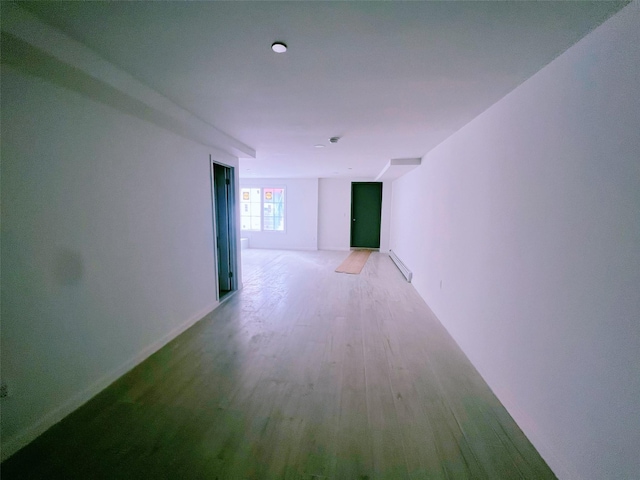 hall featuring light wood finished floors