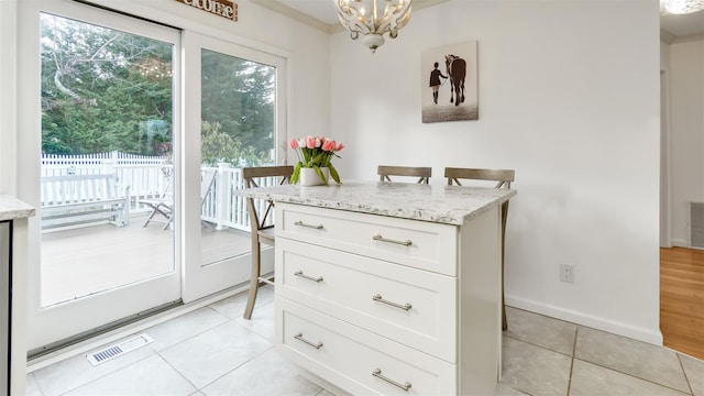 5225 Peconic Bay Blvd, Laurel, NY 11948 - interior space featuring a healthy amount of sunlight, visible vents, and light tile patterned flooring