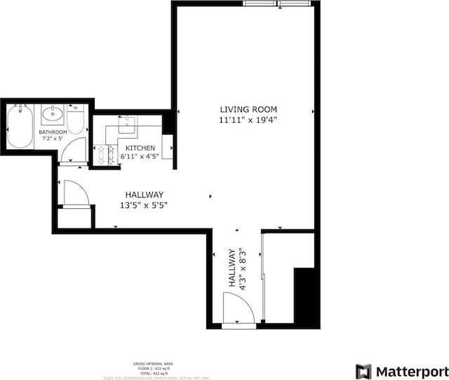 164-20 Highland Ave Unit 8W, Jamaica, NY 11432 - floor plan / room layout