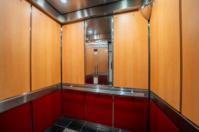 interior details featuring elevator