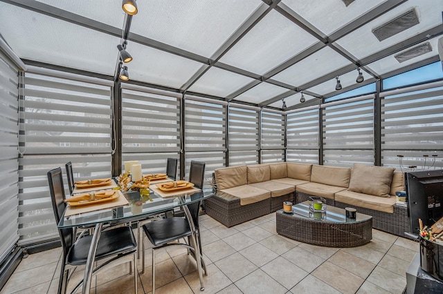 view of sunroom / solarium