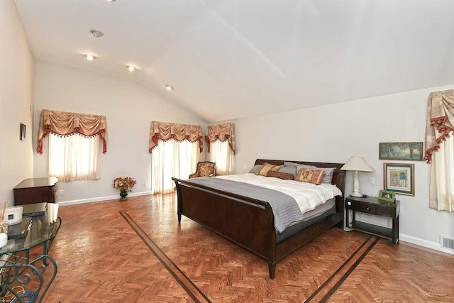 4 Hunting Hill Dr, Dix Hills, NY 11746 - bedroom with vaulted ceiling and baseboards