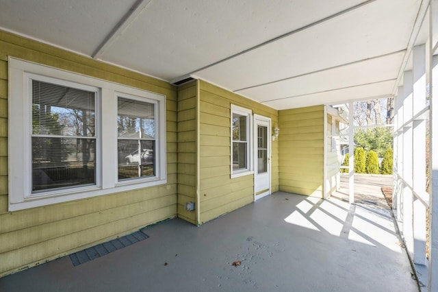 view of patio / terrace with visible vents