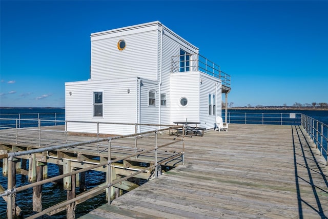 view of dock
