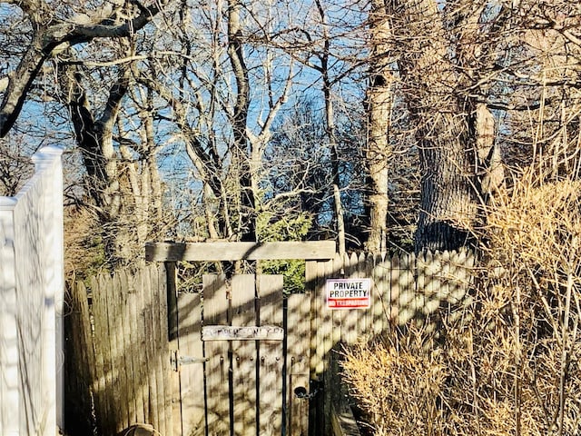 details with a gate and fence