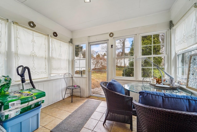 view of sunroom / solarium