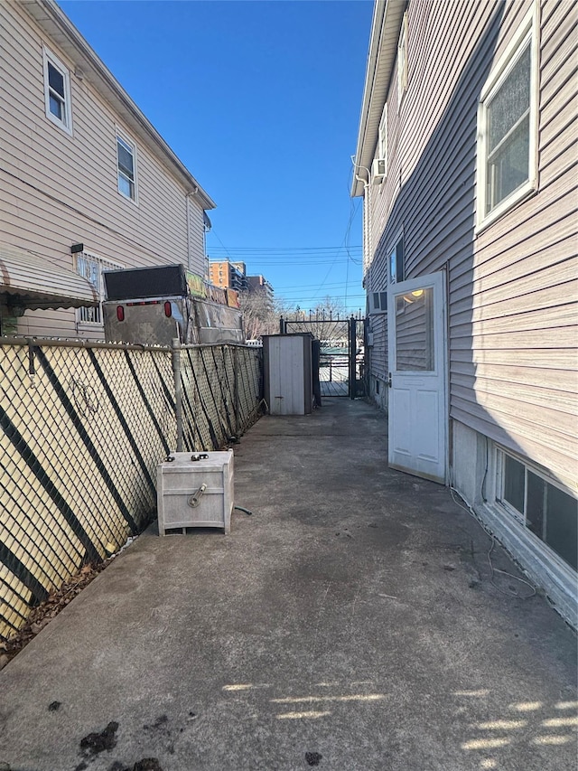 view of patio with fence