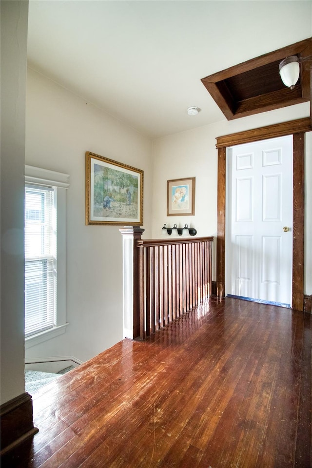 interior space featuring hardwood / wood-style floors