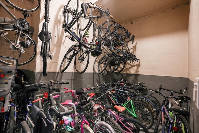 garage featuring bike storage