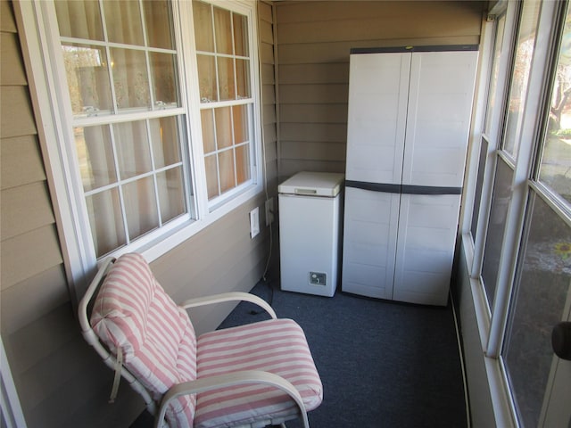 view of sunroom