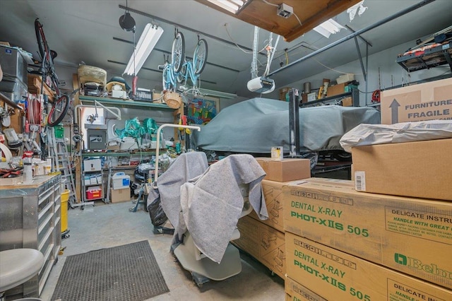 view of storage room