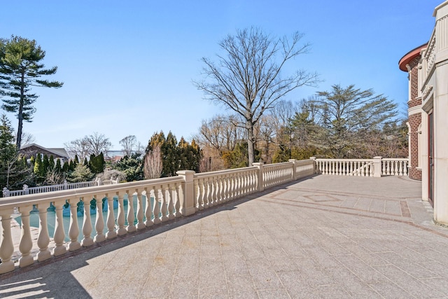 28 Whitney Cir, Glen Cove, NY 11542 - view of patio / terrace featuring a fenced in pool