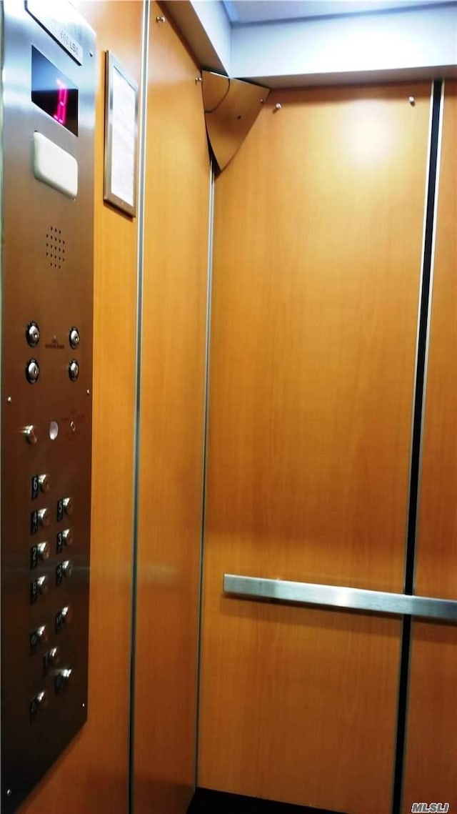 interior details featuring elevator