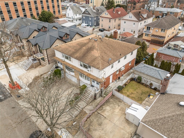 bird's eye view featuring a residential view