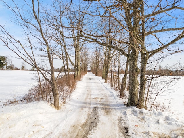 view of road