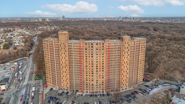 aerial view with a view of city