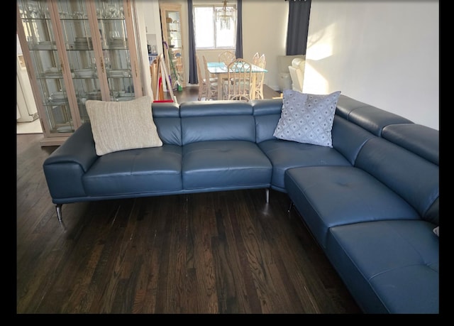 living room featuring wood finished floors