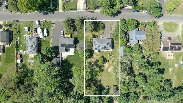 30 Bushwick Ave, Brentwood, NY 11717 - aerial view of property and surrounding area with property parcel outlined