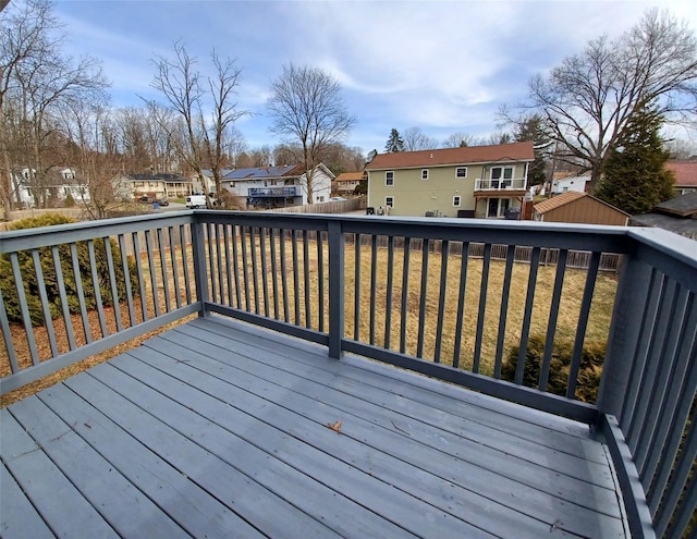 54 Brewster Dr, Middletown, NY 10940 - wooden deck featuring a residential view