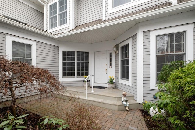 property entrance with a porch