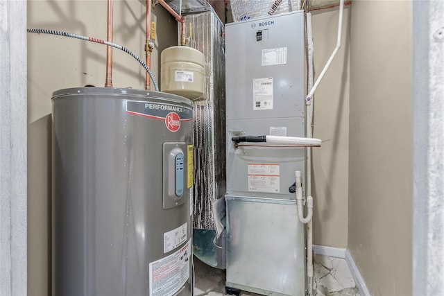 utilities featuring water heater