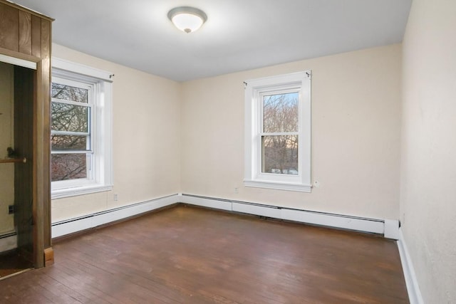 unfurnished room featuring wood finished floors