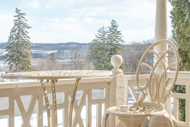view of balcony