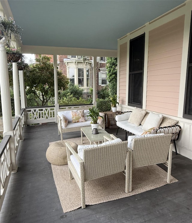 25 Prospect Ave, Catskill, NY 12414 - view of patio / terrace featuring outdoor lounge area