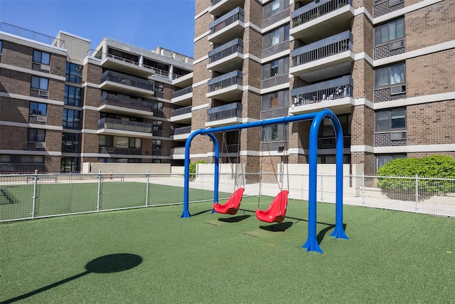 surrounding community with fence