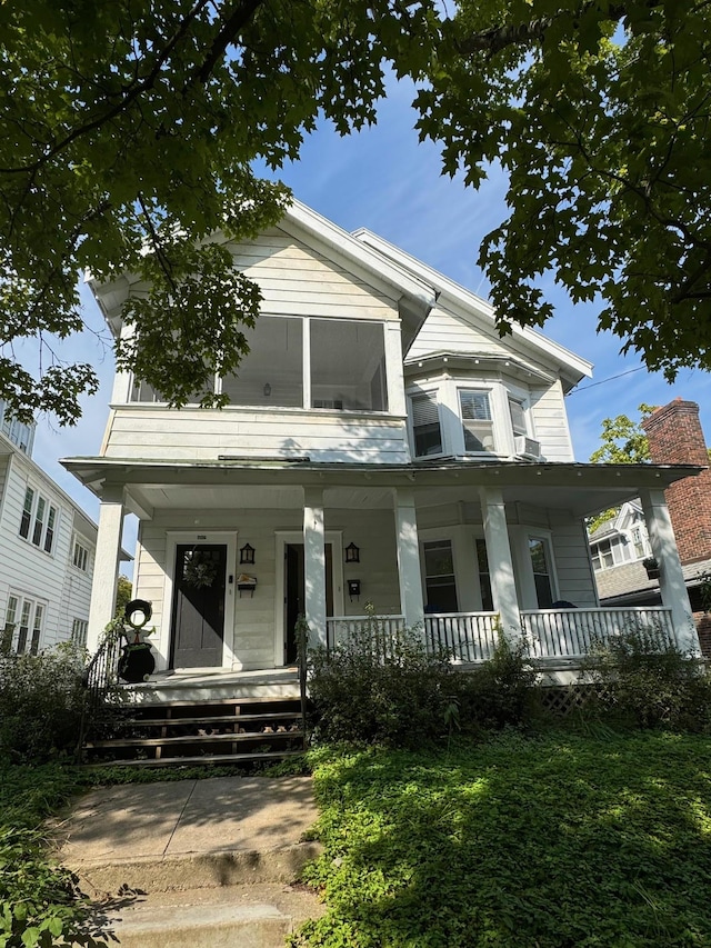 view of front of house with a porch