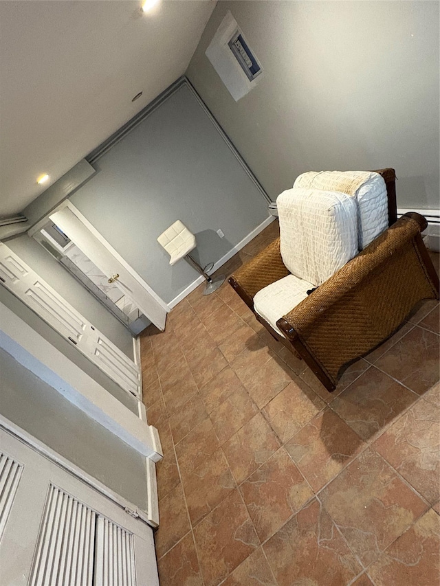 113-21 203rd St, Saint Albans, NY 11412 - sitting room featuring lofted ceiling and recessed lighting