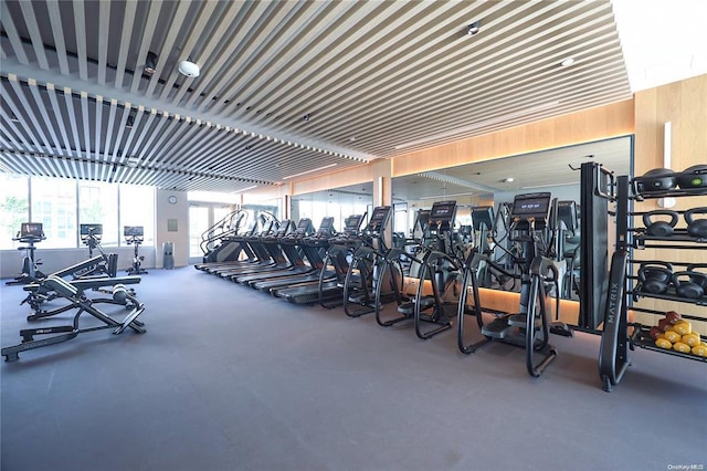 view of gym