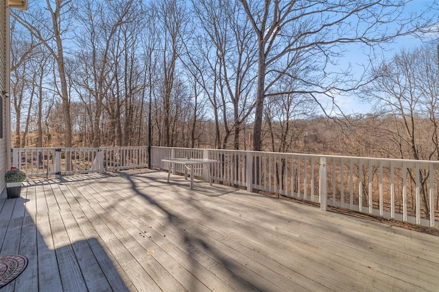 view of wooden terrace