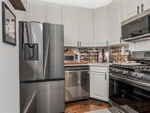 kitchen featuring appliances with stainless steel finishes