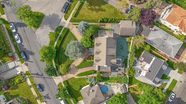 drone / aerial view featuring a residential view