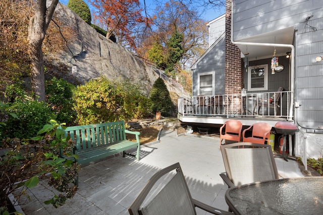 deck with a patio area