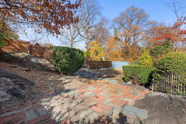 view of patio / terrace featuring a fenced backyard