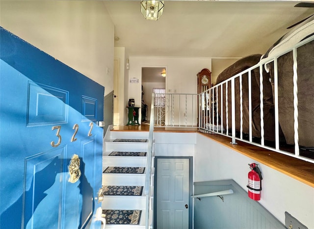 view of stairway