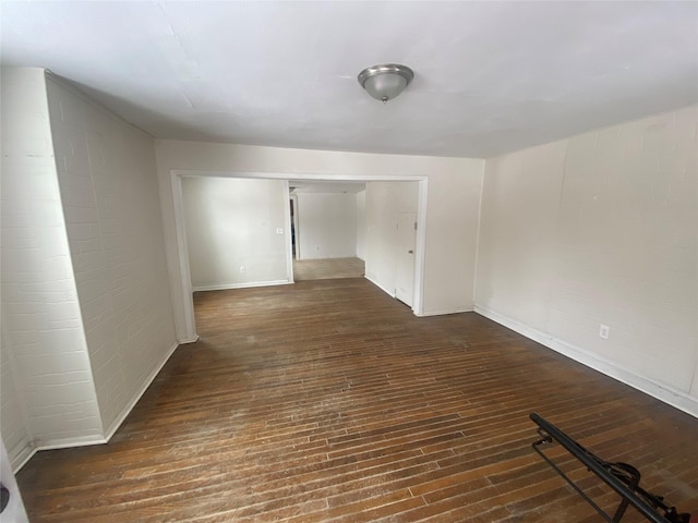 unfurnished room featuring wood finished floors