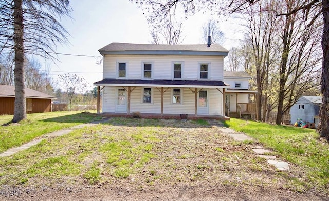 5 Plank Rd, Mongaup Valley, NY 12762 - country-style home featuring covered porch and a front lawn