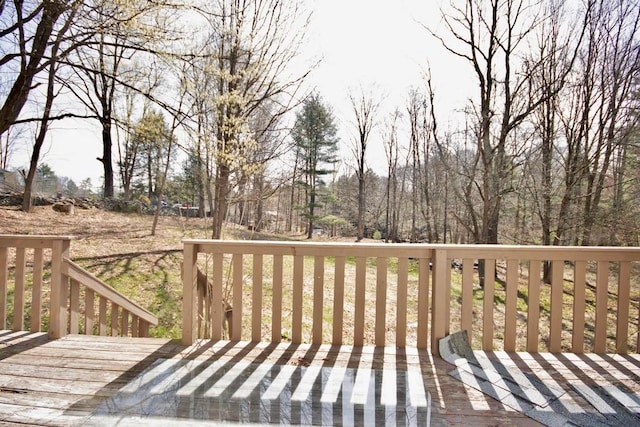 5 Plank Rd, Mongaup Valley, NY 12762 - view of wooden deck