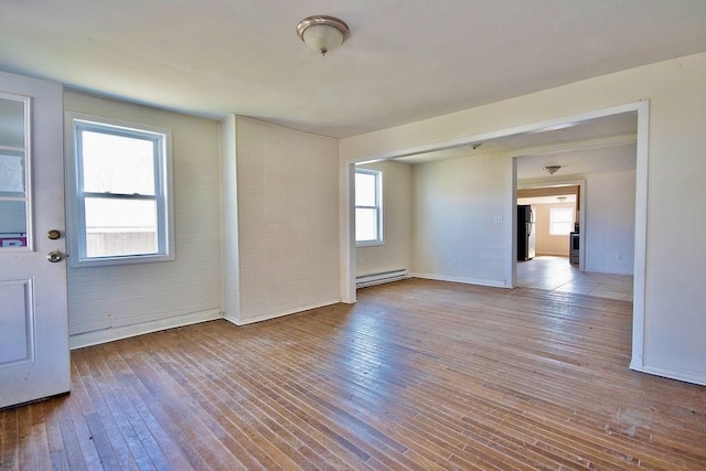 5 Plank Rd, Mongaup Valley, NY 12762 - interior space featuring baseboard heating and hardwood / wood-style flooring