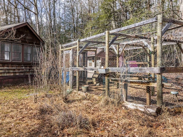 view of poultry coop