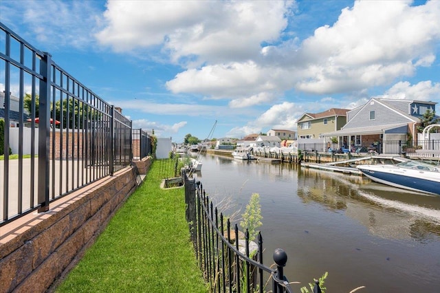 101 Jetmore Pl, Massapequa, NY 11758 - water view with fence and a residential view