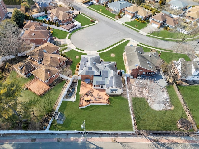 birds eye view of property featuring a residential view