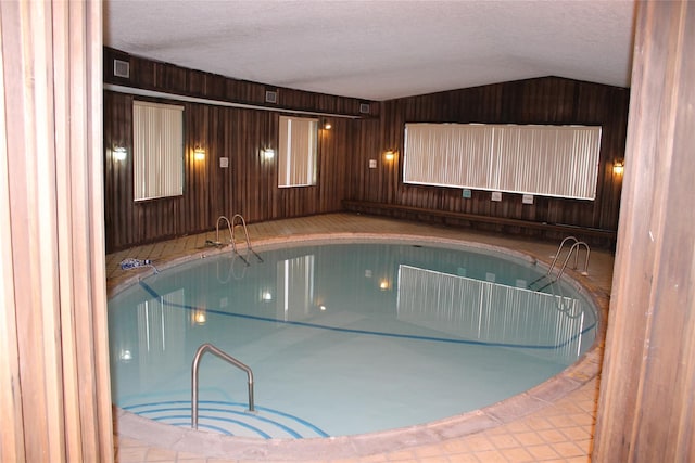 pool featuring a hot tub