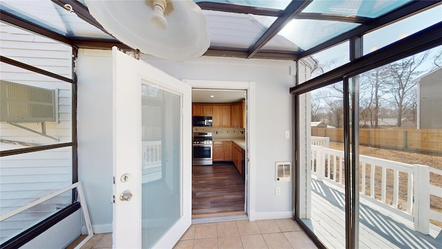 view of sunroom / solarium