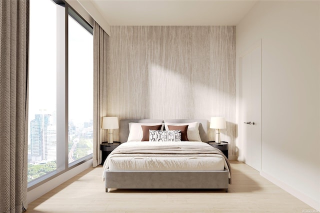 35-32 Leavitt St Unit Ph G, Flushing, NY 11354 - bedroom with wood finished floors