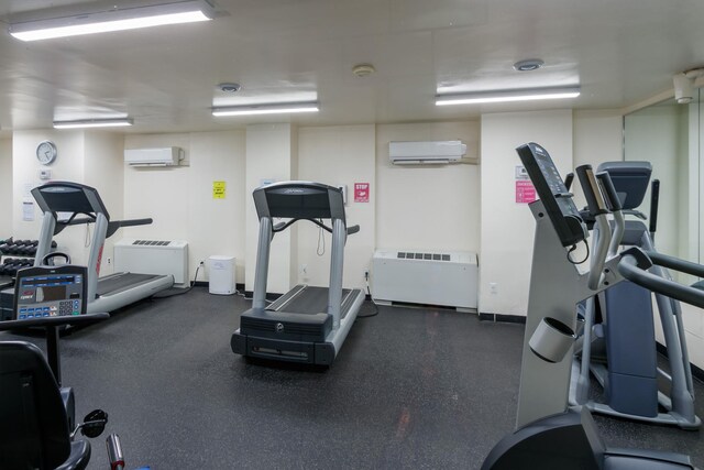 4705 Henry Hudson Pkwy W Unit 7G, Bronx, NY 10471 - gym featuring a wall unit AC